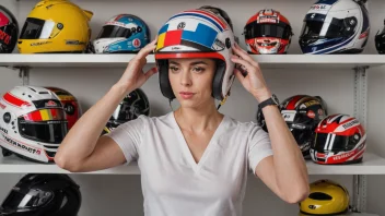 motorsport helmet, helmet fitting, safety equipment, protective gear, head measurement, chin strap, helmet stability, padding adjustment