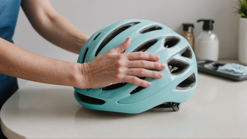 cycling helmet maintenance, how to clean helmet, cycling safety gear, helmet cleaning tips, cycling equipment care