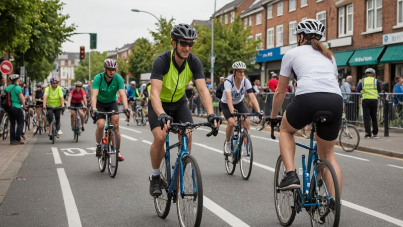 cycling advocacy, community safety, bike lanes, cycling awareness, safe cycling practices, infrastructure development, cycling events, traffic laws