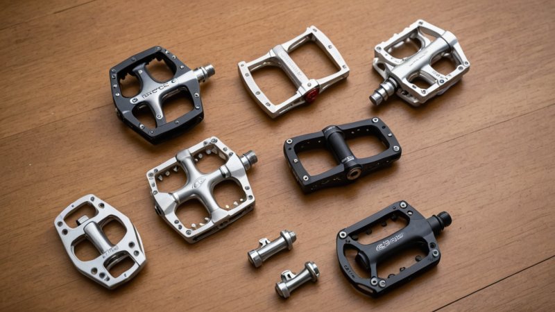 cycling pedals, clipless pedals, platform pedals, dual-sided pedals, BMX pedals, mountain bike pedals, touring pedals, aerodynamics, lightweight carbon pedals