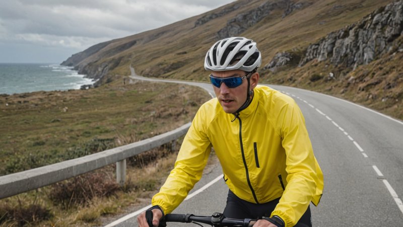 cycling, windbreaker, cycling gear, weather protection, safety, breathability, athletic performance